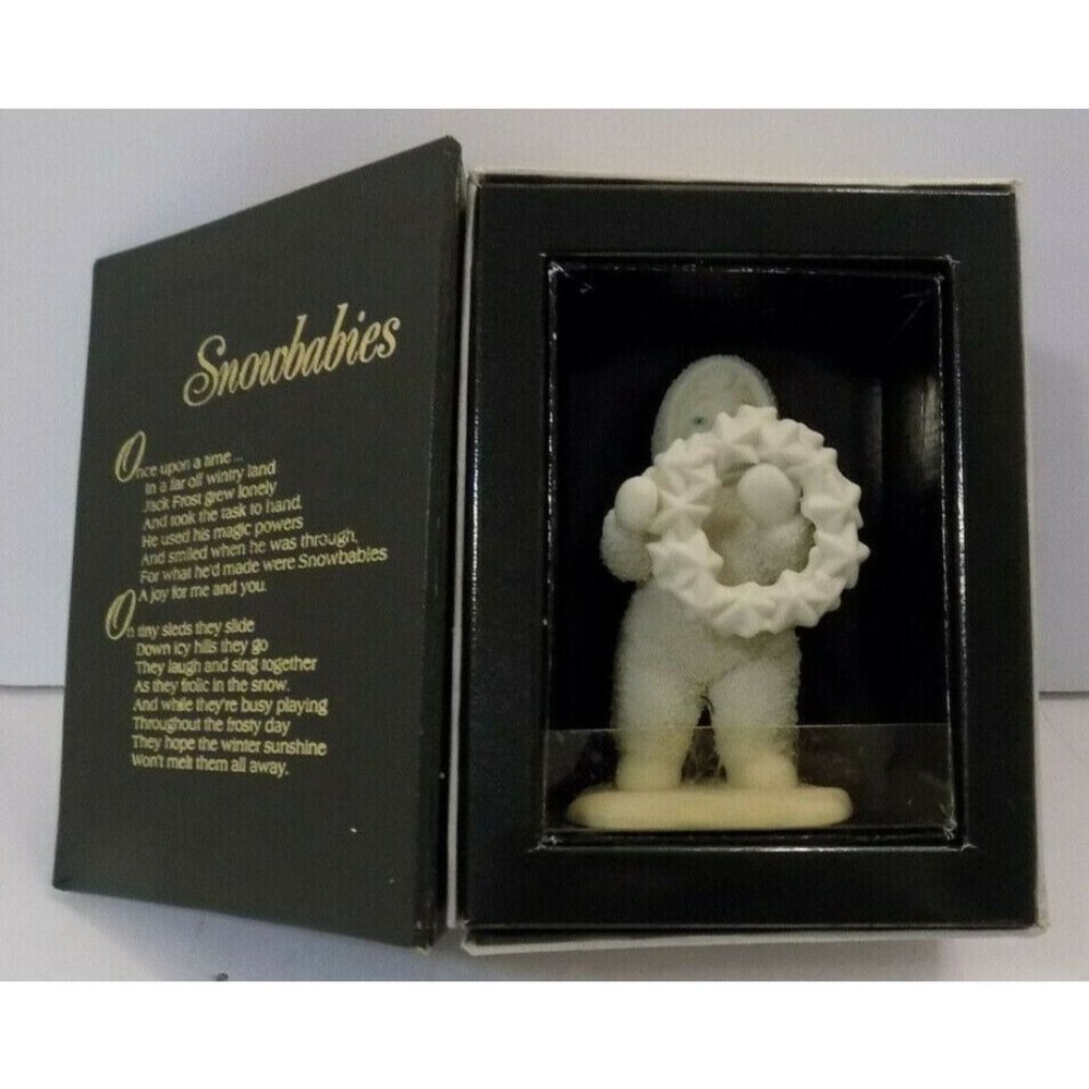 Department 56 Snowbabies I Made This for You Wreath